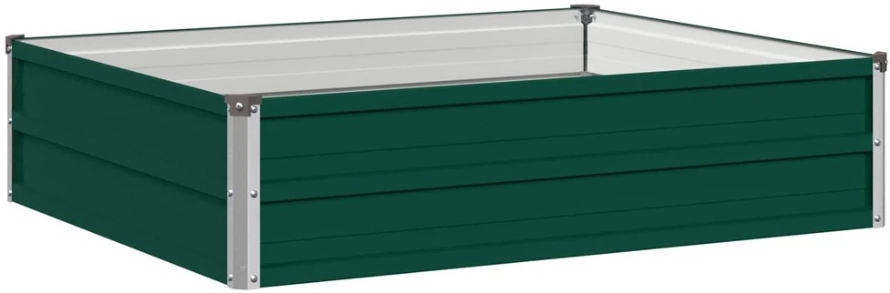 Pakelta sodo lova Žalia 100 x 80 x 24 cm Galvanizuotas plienas