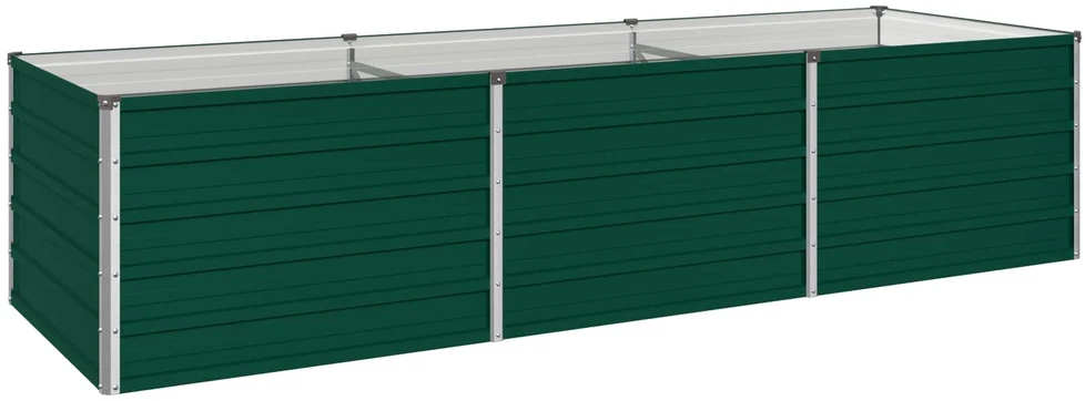 Pakelta sodo lova Žalia 240 x 80 x 55 cm