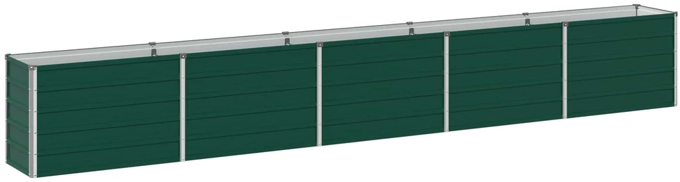 Pakelta sodo lova Žalia 400 x 40 x 55 cm Galvanizuotas plienas