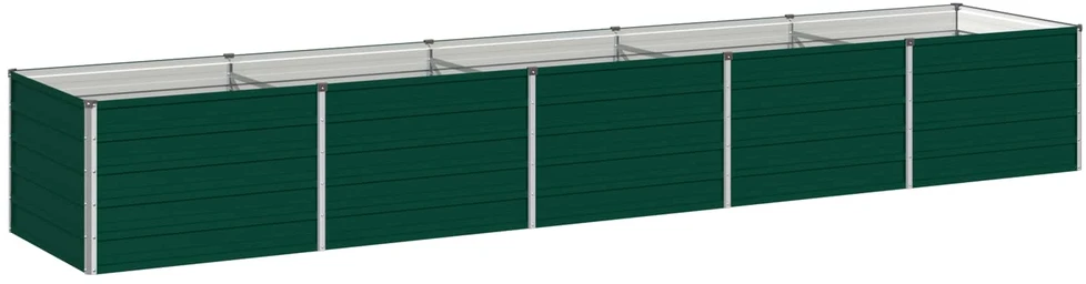 Pakelta sodo lova Žalia 400 x 80 x 55 cm Galvanizuotas plienas