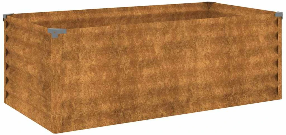 Aukštas sodo lovelis, 100x50x36cm, Corten plienas