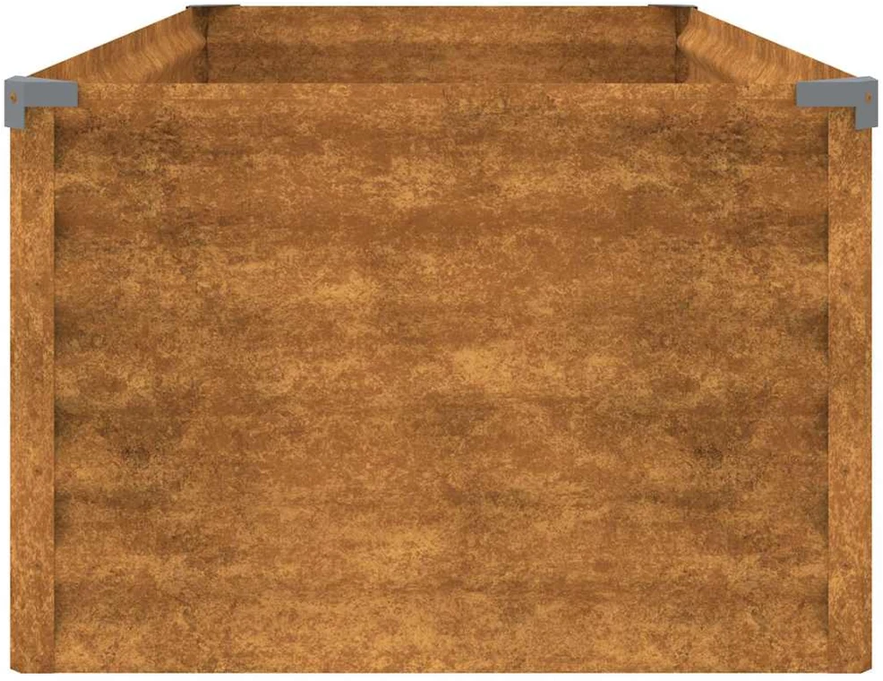 Aukštas sodo lovelis, 100x50x36cm, Corten plienas