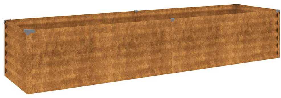 Aukštas sodo lovelis, 194x50x36cm, Corten plienas