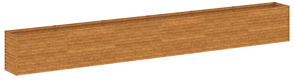 Aukštas sodo lovelis, 578x50x69cm, Corten plienas
