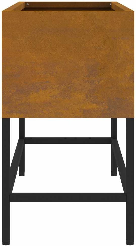 Pakeltas Sodo Vazonas Rūdijanti 60 x 26 x 45 cm