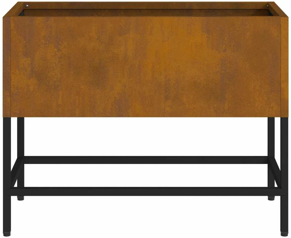 Pakeltas Sodo Vazonas Rūdijanti 60 x 26 x 45 cm