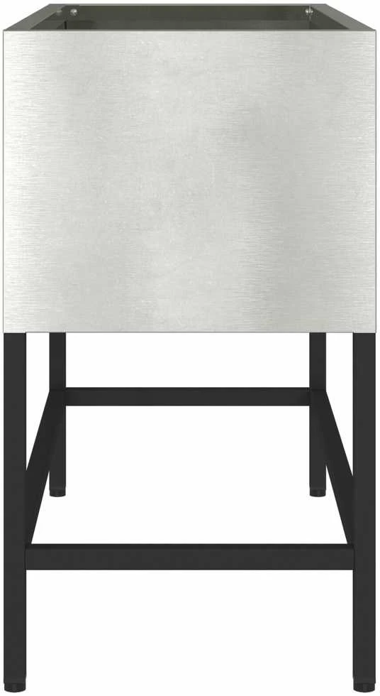 Pakeltas Sodo Vazonas Sidabro 60 x 26 x 45 cm
