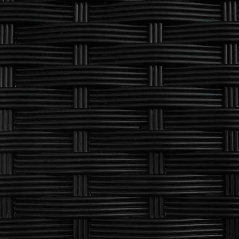Pakeltas lovas su trelėmis ir stogu Juoda 124 x 40 x 123 cm PP