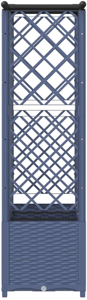 Pakeltas lovas su trelėmis ir stogu Pilka 163,5 x 40 x 136 cm