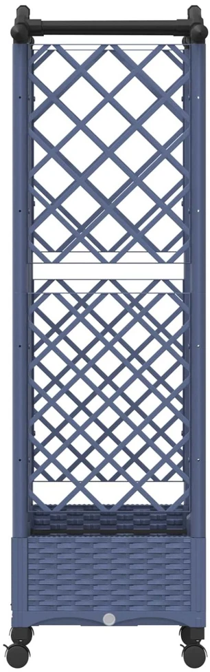 Pakeltas lovas su trelėmis ir stogu Pilka 124 x 40 x 129 cm PP