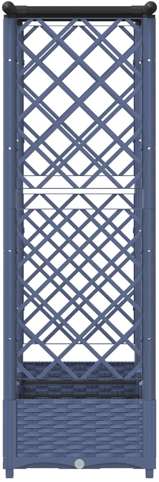 Pakeltas lovas su trelėmis ir stogu Pilka 164 x 40 x 121 cm PP