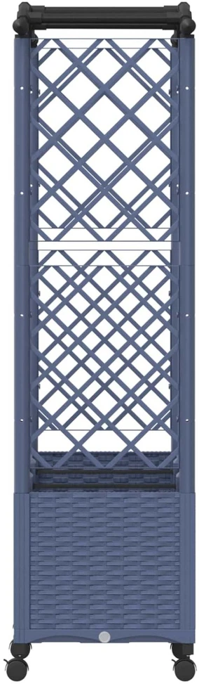 Pakeltas lovas su trelėmis ir stogu Pilka 164 x 40 x 144 cm PP