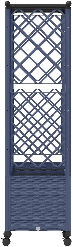 Pakeltas lovas su trelėmis ir stogu Pilka 162,5 x 40 x 142 cm