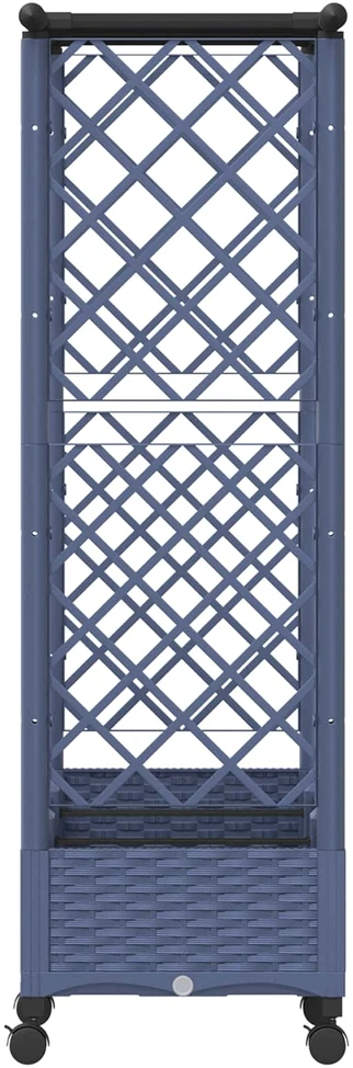 Pakeltas lovas su trelėmis ir stogu Pilka 164 x 40 x 127 cm PP