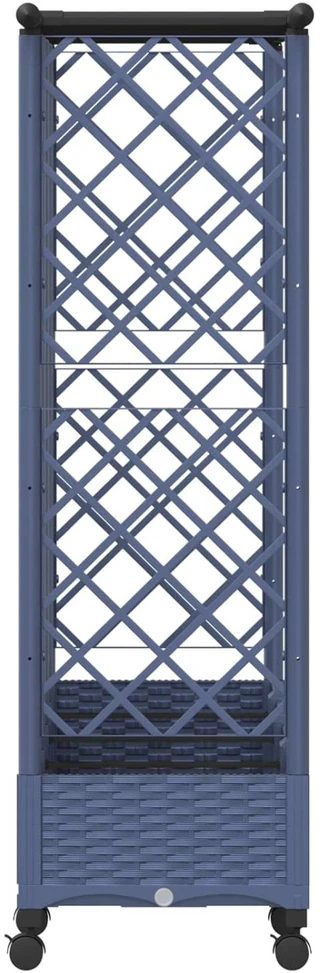 Pakeltas lovas su trelėmis ir stogu Pilka 202,5 x 40 x 127 cm