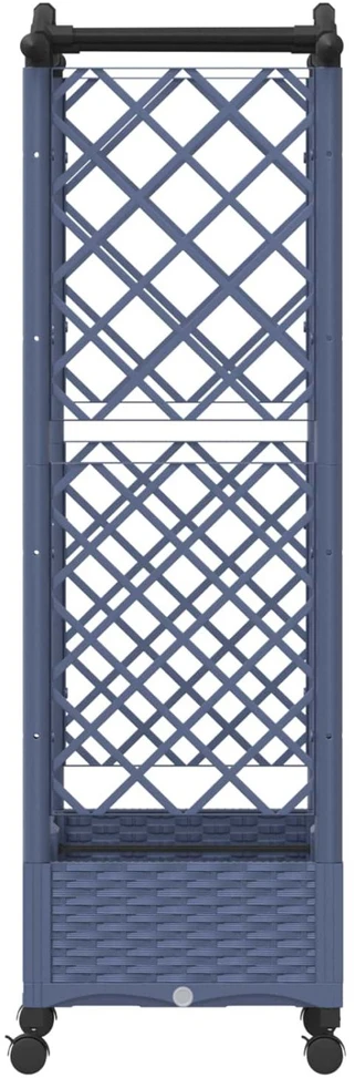 Pakeltas lovas su trelėmis ir stogu Pilka 124 x 40 x 129 cm PP