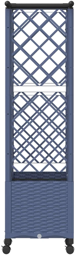Pakeltas lovas su trelėmis ir stogu Pilka 124 x 40 x 142 cm PP