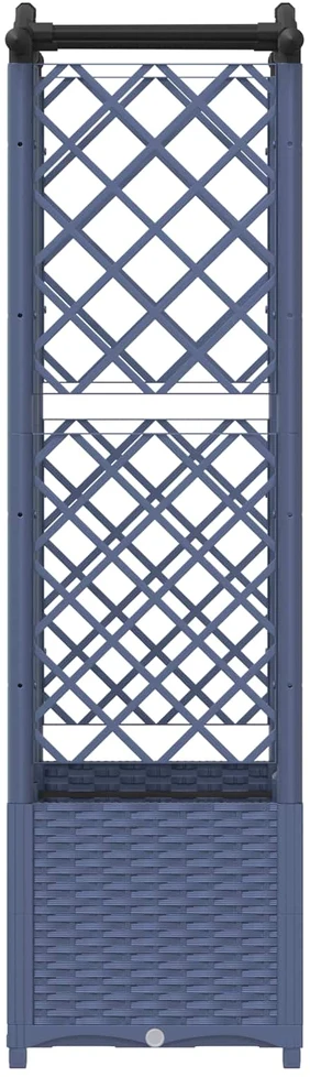 Pakeltas lovas su trelėmis ir stogu Pilka 122 x 40 x 138 cm PP