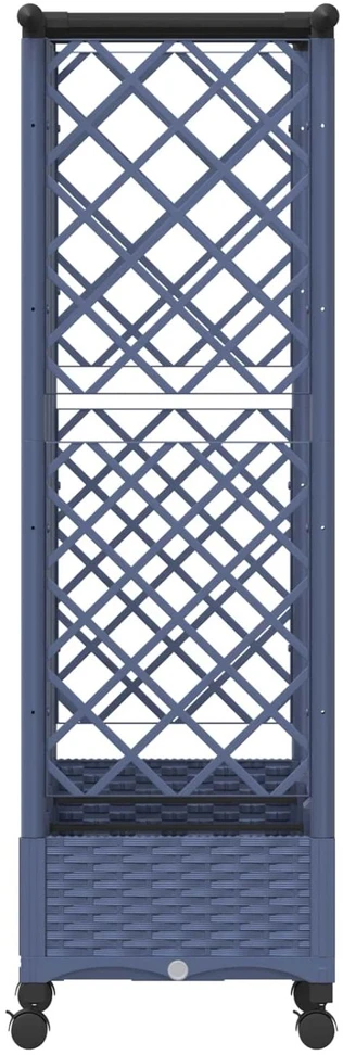 Pakeltas lovas su trelėmis ir stogu Pilka 164 x 40 x 127 cm PP