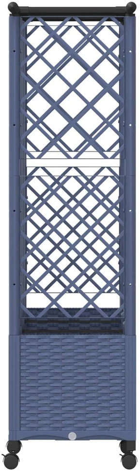 Pakeltas lovas su trelėmis ir stogu Pilka 163,5 x 40 x 142 cm