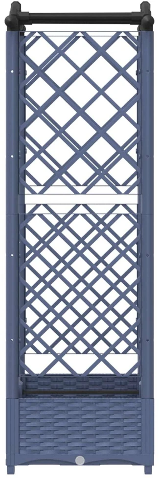 Pakeltas lovas su trelėmis ir stogu Pilka 124 x 40 x 123 cm PP