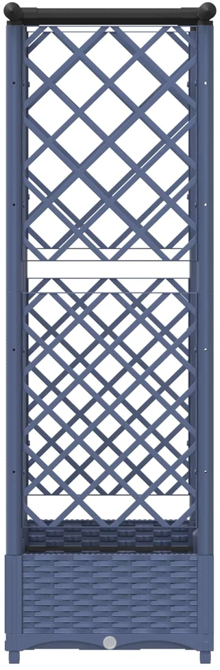 Pakeltas lovas su trelėmis ir stogu Pilka 124 x 40 x 121 cm PP