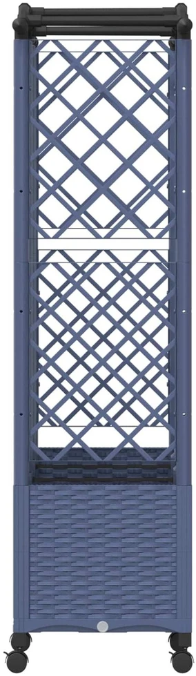 Pakeltas lovas su trelėmis ir stogu Pilka 163 x 40 x 144 cm PP