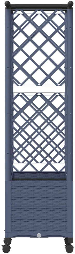 Pakeltas lovas su trelėmis ir stogu Pilka 124,5 x 40 x 142 cm