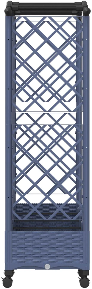 Pakeltas lovas su trelėmis ir stogu Pilka 203,5 x 40 x 129 cm
