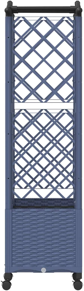 Pakeltas lovas su trelėmis ir stogu Pilka 122 x 40 x 144 cm PP