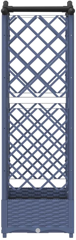 Pakeltas lovas su trelėmis ir stogu Pilka 124 x 40 x 123 cm PP