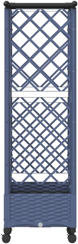 Pakeltas lovas su trelėmis ir stogu Pilka 124 x 40 x 127 cm PP