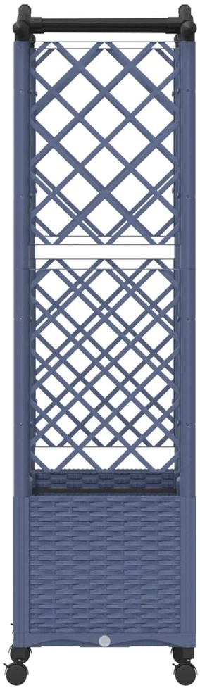 Pakeltas lovas su trelėmis ir stogu Pilka 125 x 40 x 144 cm PP