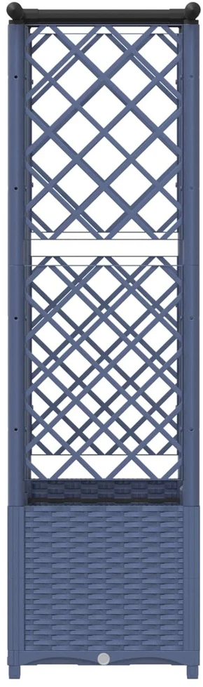 Pakeltas lovas su trelėmis ir stogu Pilka 124 x 40 x 136 cm PP