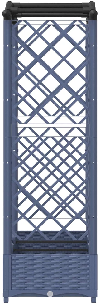 Pakeltas lovas su trelėmis ir stogu Pilka 169 x 40 x 123 cm PP