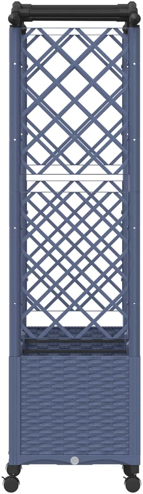 Pakeltas lovas su trelėmis ir stogu Pilka 164 x 40 x 144 cm PP