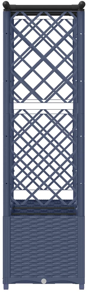 Pakeltas lovas su trelėmis ir stogu Pilka 162,5 x 40 x 136 cm