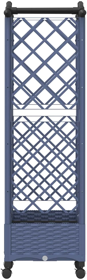 Pakeltas lovas su trelėmis ir stogu Pilka 124 x 40 x 129 cm PP