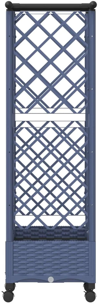 Pakeltas lovas su trelėmis ir stogu Pilka 124 x 40 x 127 cm PP
