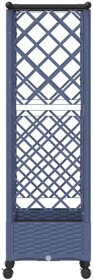 Pakeltas lovas su trelėmis ir stogu Pilka 122,5 x 40 x 127 cm