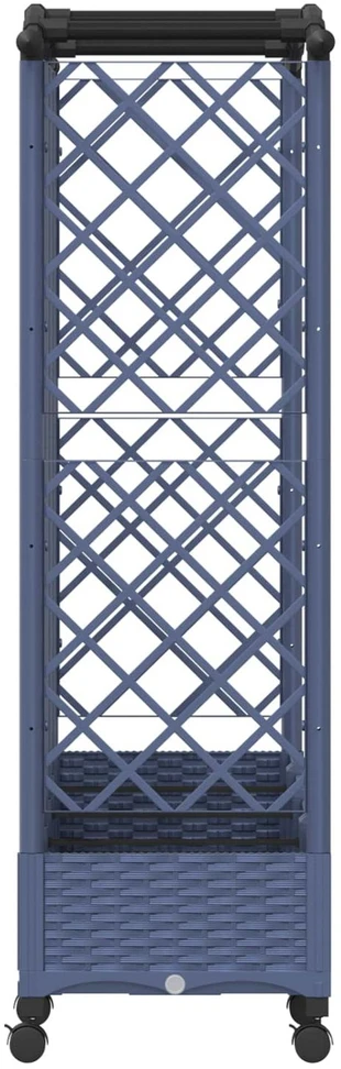 Pakeltas lovas su trelėmis ir stogu Pilka 203,5 x 40 x 129 cm