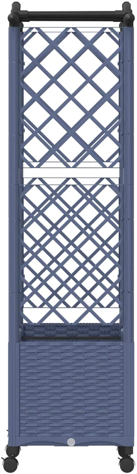 Pakeltas lovas su trelėmis ir stogu Pilka 125 x 40 x 144 cm PP