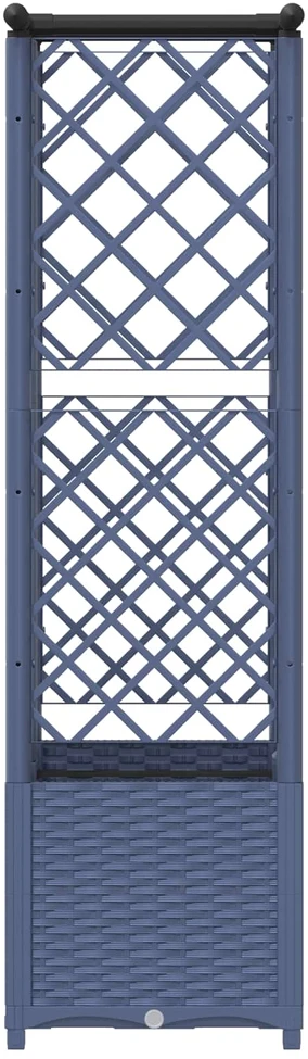 Pakeltas lovas su trelėmis ir stogu Pilka 124 x 40 x 136 cm PP