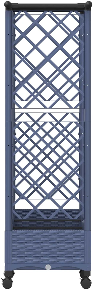 Pakeltas lovas su trelėmis ir stogu Pilka 164 x 40 x 127 cm PP