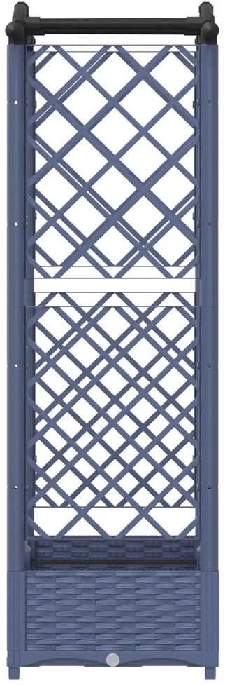Pakeltas lovas su trelėmis ir stogu Pilka 124 x 40 x 123 cm PP