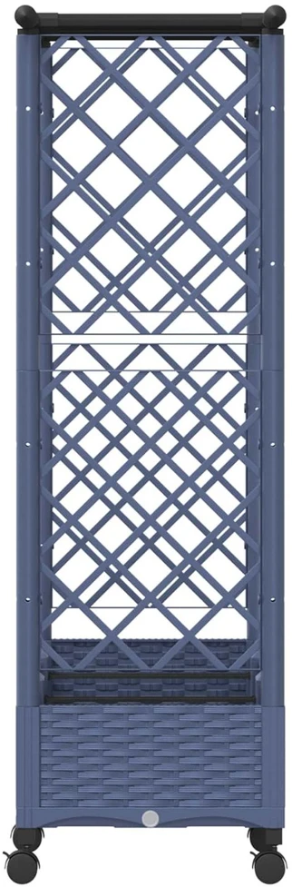 Pakeltas lovas su trelėmis ir stogu Pilka 164 x 40 x 127 cm PP