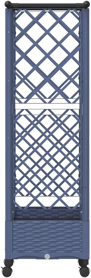 Pakeltas lovas su trelėmis ir stogu Pilka 122,5 x 40 x 127 cm