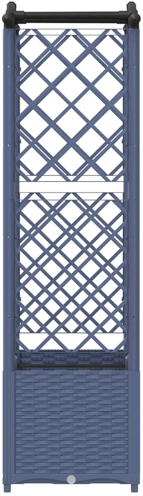 Pakeltas lovas su trelėmis ir stogu Pilka 125 x 40 x 138 cm PP