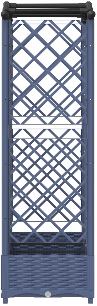Pakeltas lovas su trelėmis ir stogu Pilka 163 x 40 x 123 cm PP