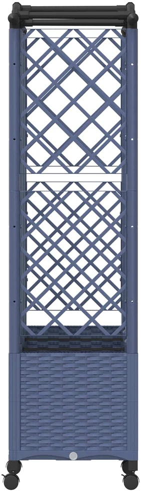 Pakeltas lovas su trelėmis ir stogu Pilka 163 x 40 x 144 cm PP